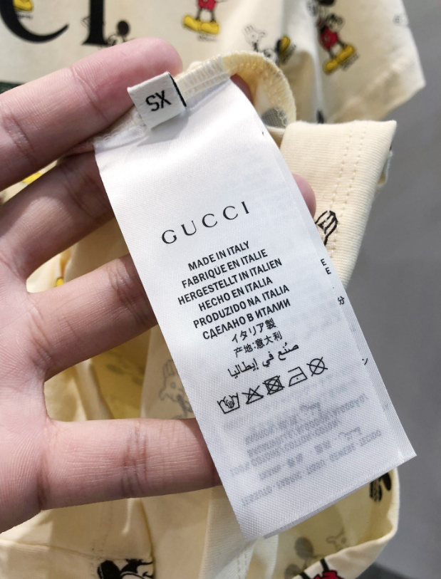 GUCCI 春夏新款滿身米奇情侶款圓領短TEE