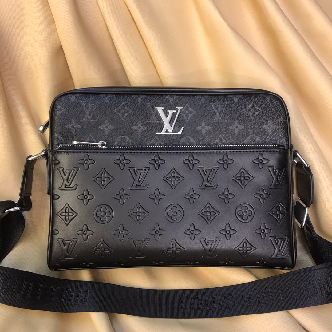 Louis Vuitton爆款雙布料斜挎包