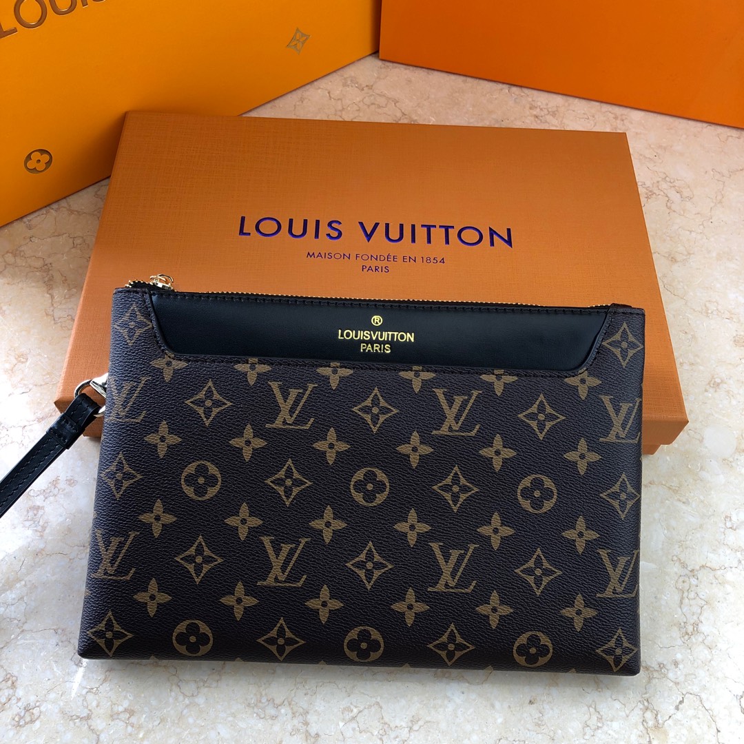 Louis Vuitton 經典老花優雅手拿包