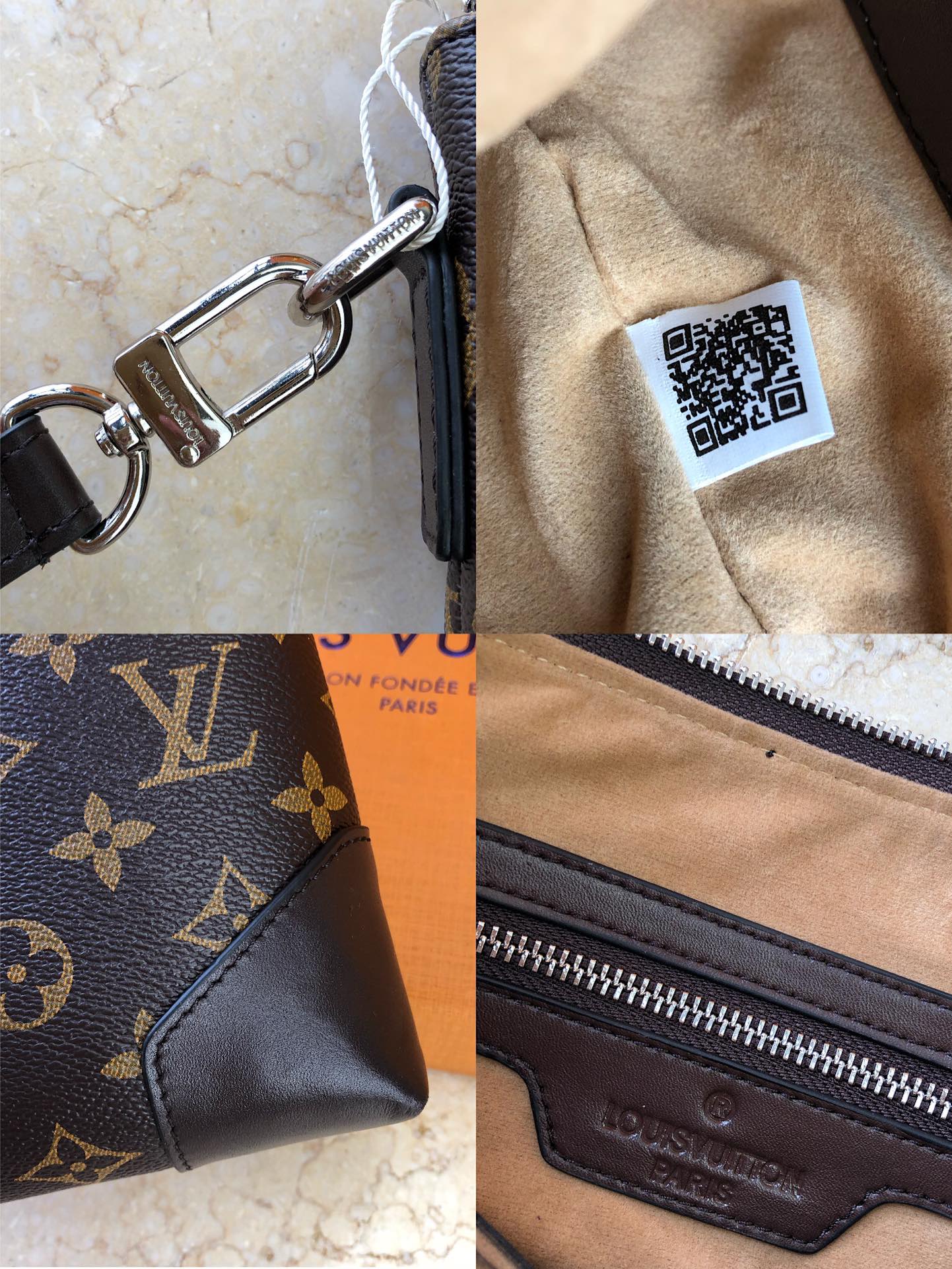 Louis Vuitton 斷貨王專櫃同步老花手拿包