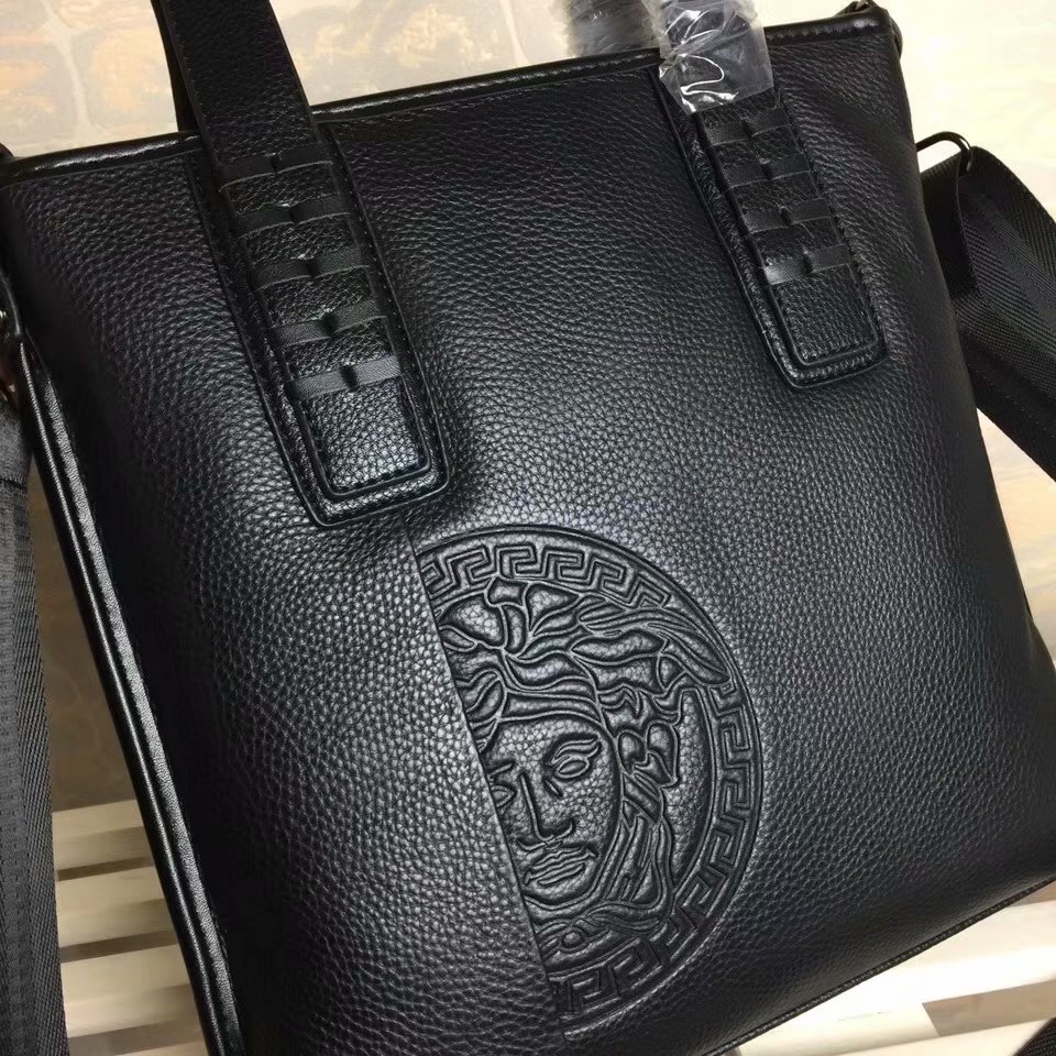 Versace 高貴奢華荔枝皮公事包