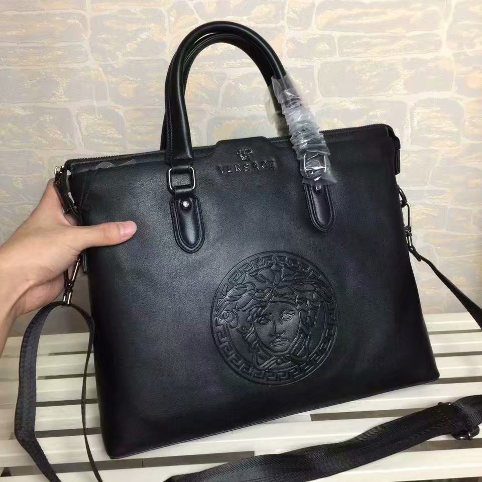 Versace 高檔大Logo公事包