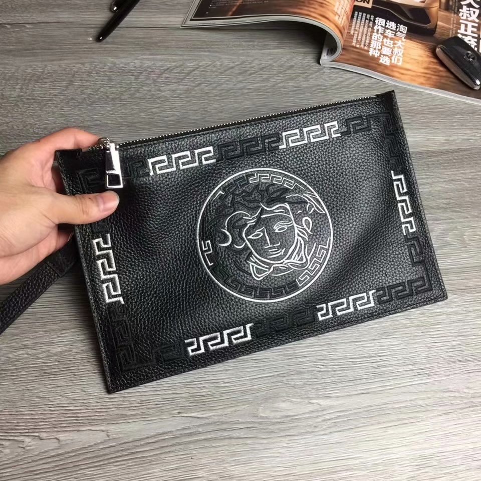 Versace 刺繡梅杜莎手拿包