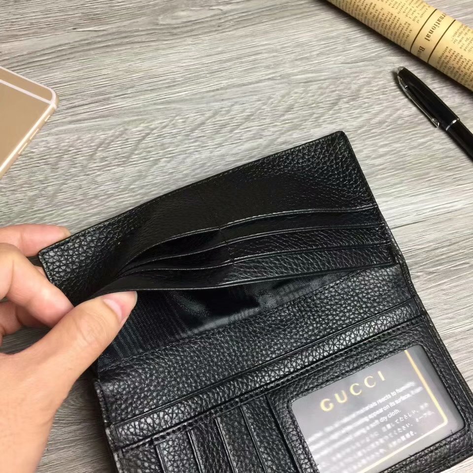 Gucci 經典色帶長夾