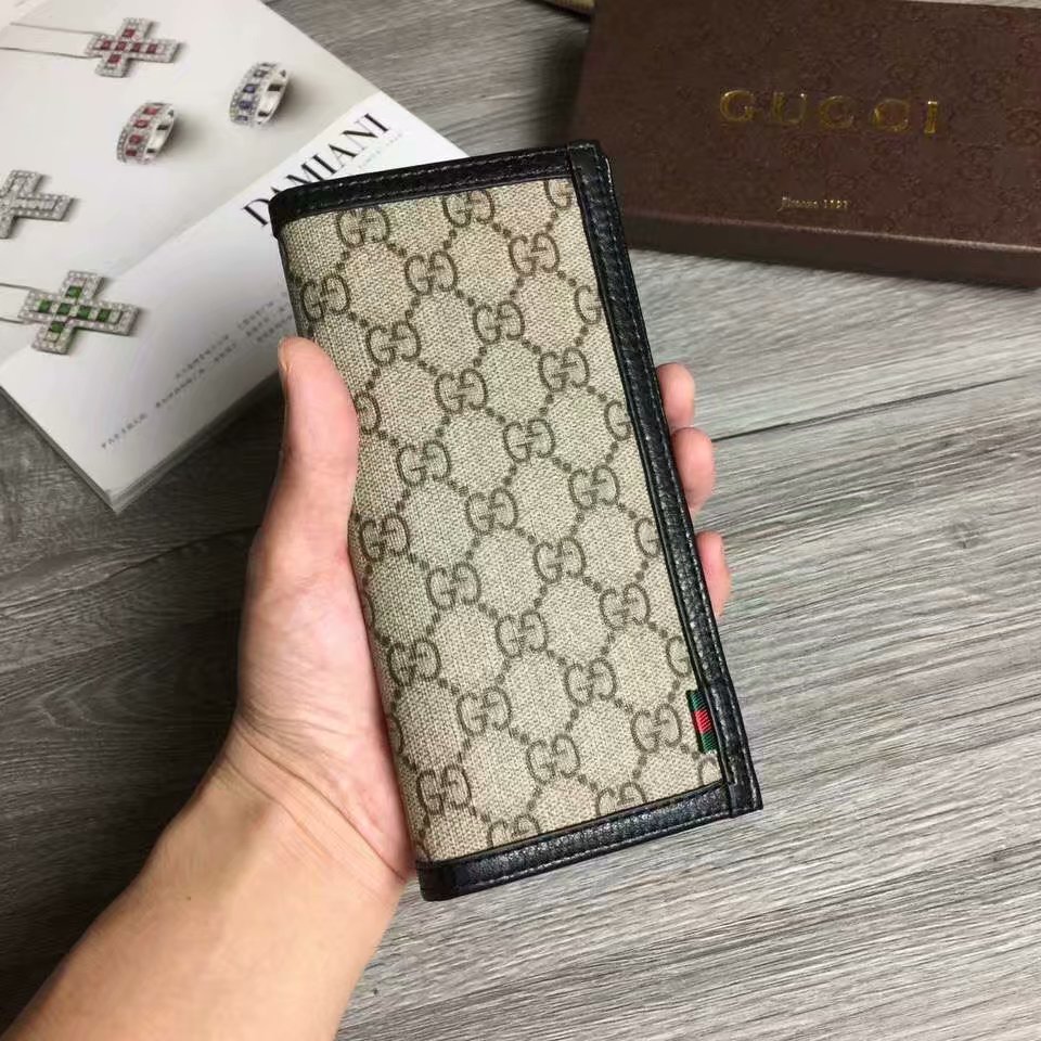 Gucci 超MAN配色老花'長夾