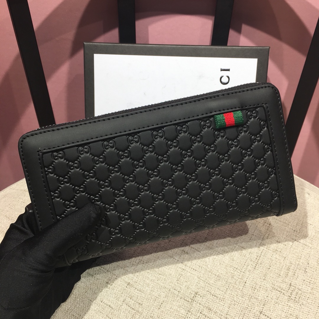 Gucci 霧面質感單拉鍊長夾