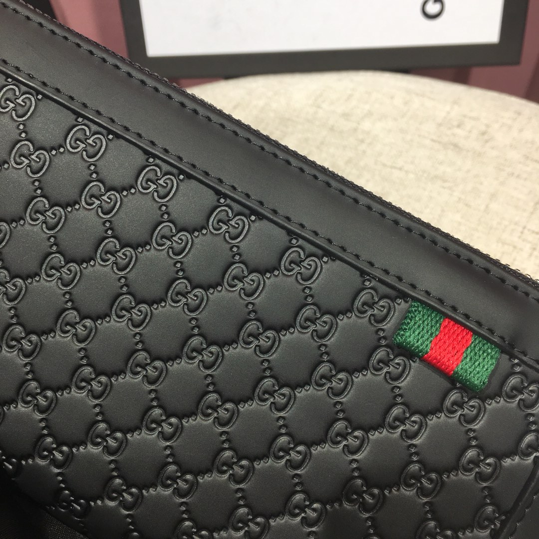 Gucci 霧面質感單拉鍊長夾