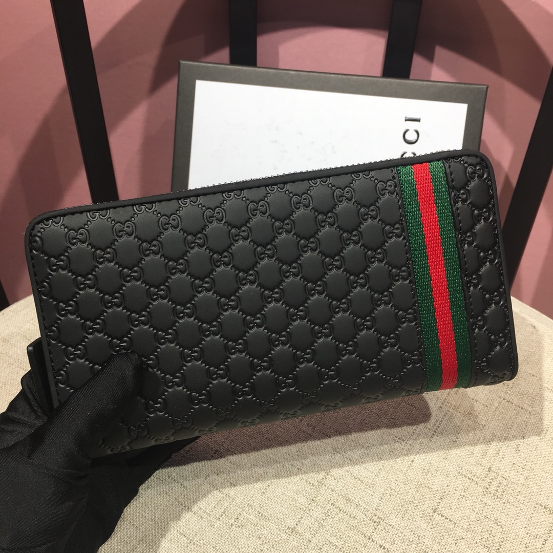 Gucci 霧面質感單拉鍊長夾