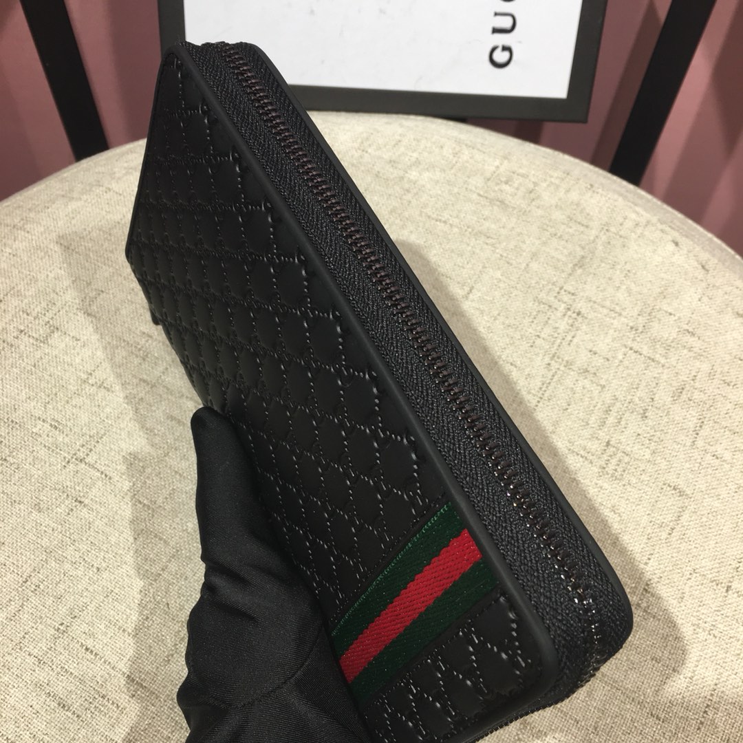 Gucci 霧面質感單拉鍊長夾