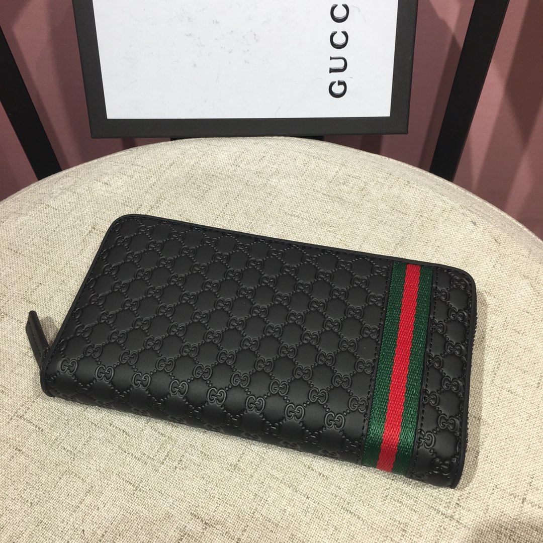 Gucci 霧面質感單拉鍊長夾