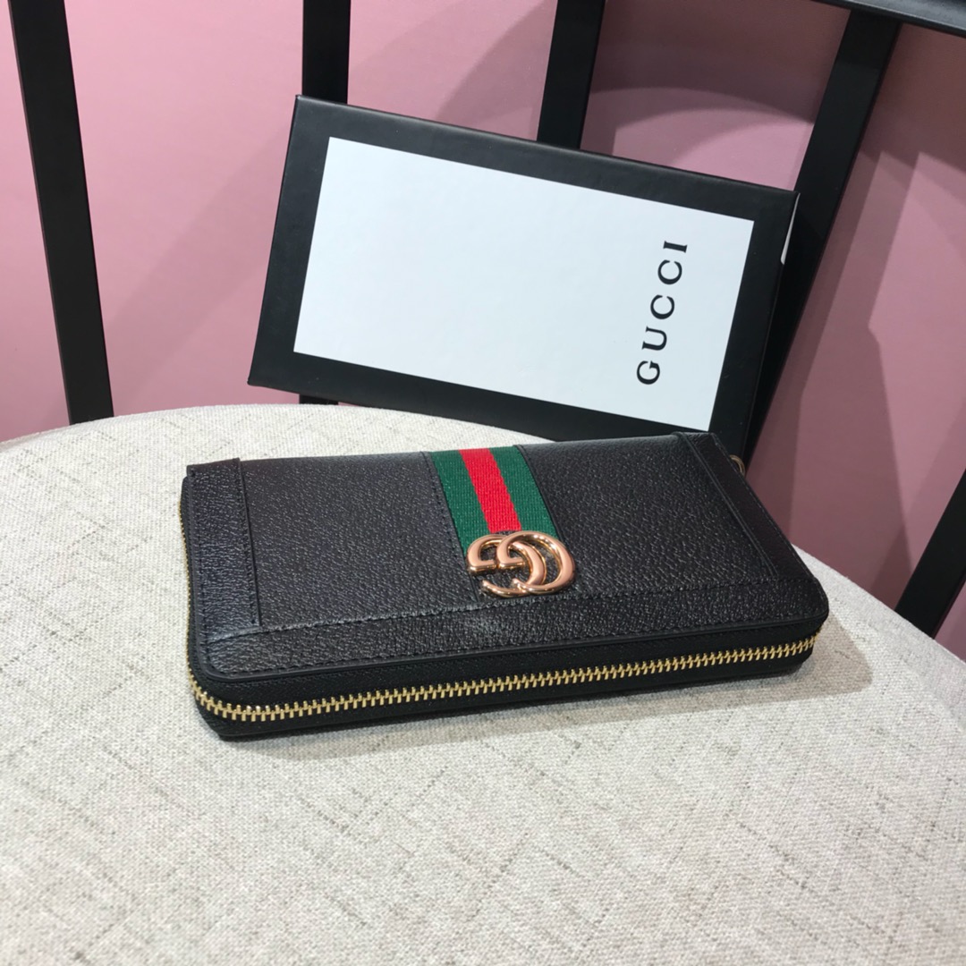 Gucci 簡約單拉鍊長夾