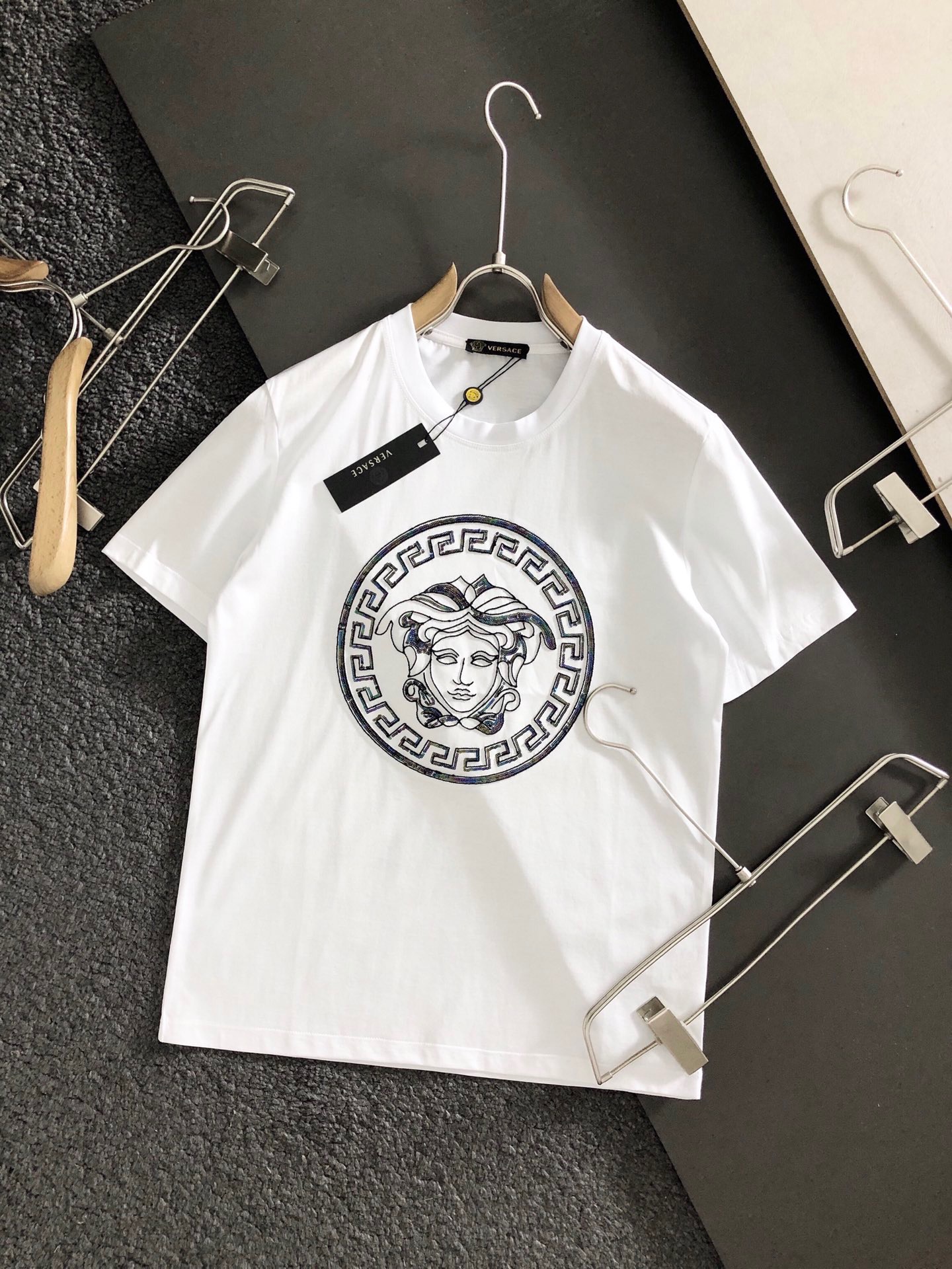 VERSACE 經典休閒時尚圓領短TEE