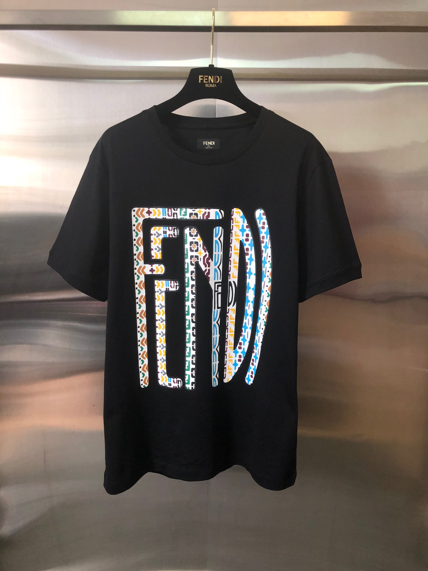 FENDI 標準剪裁圓領短TEE